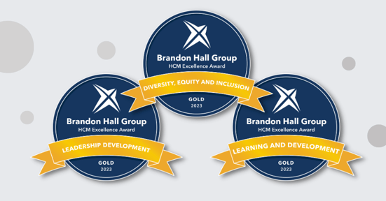 ETU - Brandon Hall gold awards across 3 categories