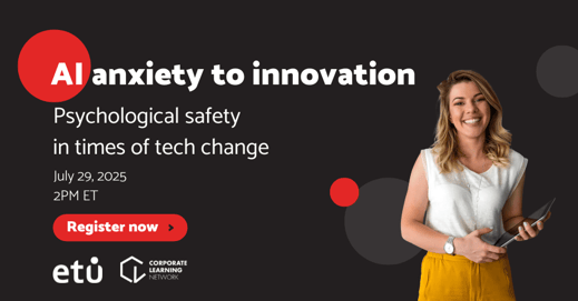 CLN webinar - AI anxiety to innovation: psychological safety in times of tech changes - Register now