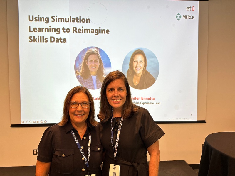 Jennifer Iannetta (Merck) and Katie Laidlaw (ETU)