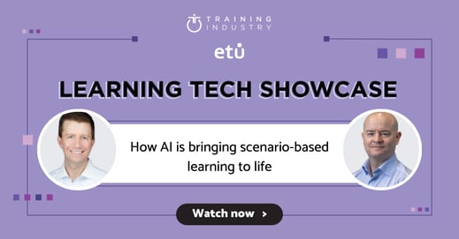 Training Industry - Learning Tech Showcase: How AI is bringing scenario-based learning to life