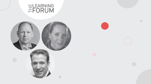 The Learning Forum speakers - Andrew Wolff and Kelly Lynch at IBM Consulting, and Austin Kenny at ETU