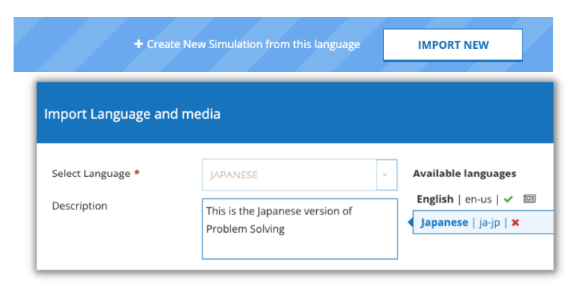 Sample language import