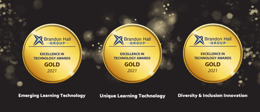 Triple gold at Brandon Hall excellence in technology awards