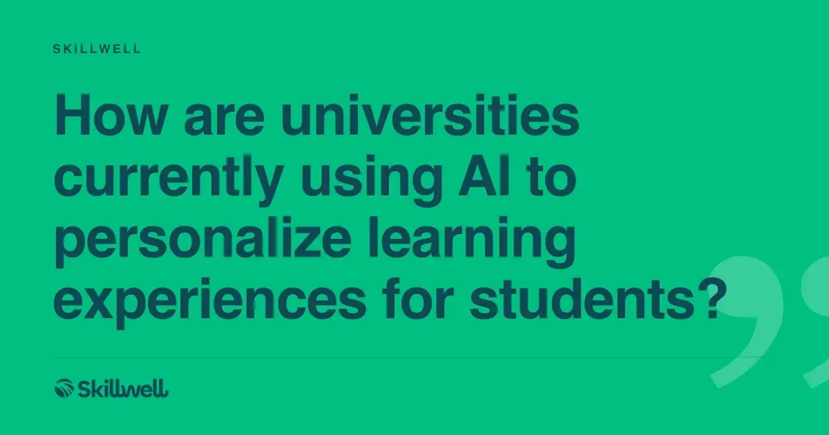 How Universities Personalize Learning ...