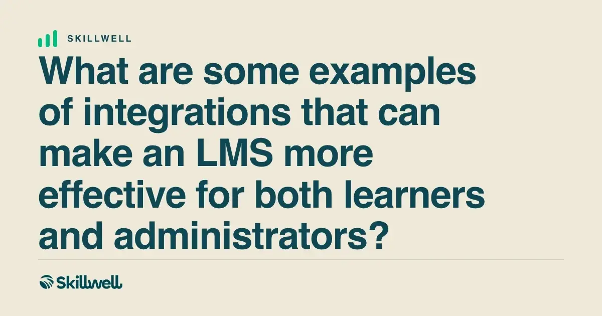 What are some examples of integrations ...