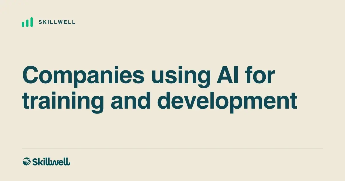Companies Using AI for Training and ...
