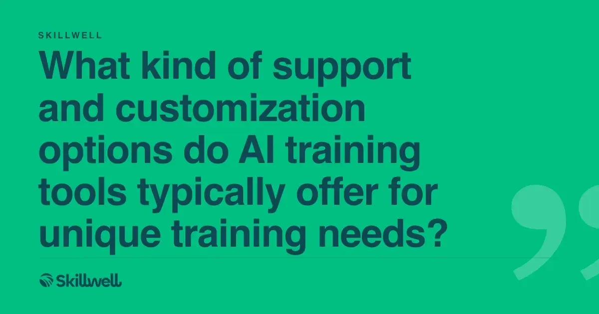 Support and Customization in AI ...